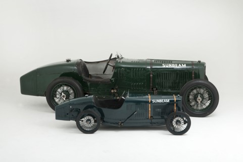 1924 Sunbeam Cub 2 litre with Sunbeam Cub Motorised child's pedal car replica Artist: Unknown.