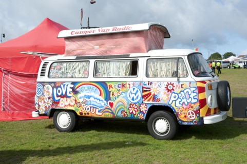 Volkswagen camper van at V Dub Island event, Isle of Wight 2013 Artist: Unknown.