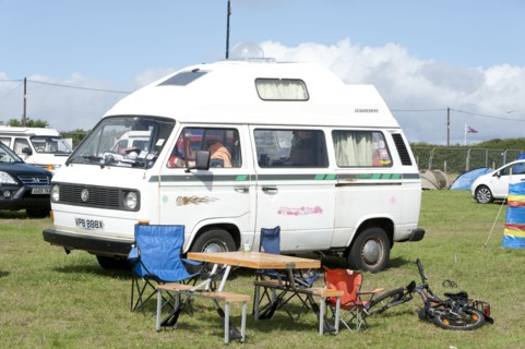 Volkswagen camper van at V Dub Island event, Isle of Wight 2013 Artist: Unknown.