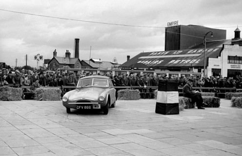 1954 TVR RGS Atalanta bodied prototype, Morecambe rally Artist: Unknown.