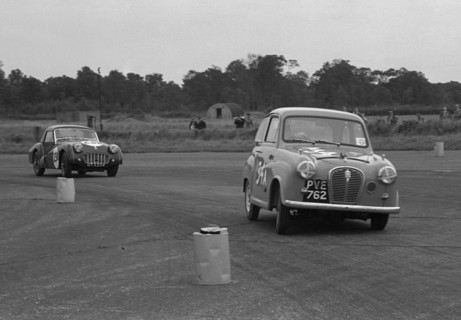 Austin A35 at 750 MC 6 hour relay race Silverstone 1957 Artist: Unknown.