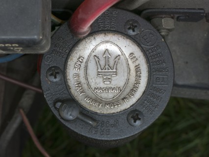 Maserati Air horn on a 1966 Ford Anglia Artist: Unknown.