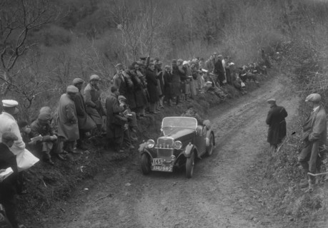 Singer of N Miller competing in the MCC Lands End Trial, 1935. Artist: Bill Brunell.