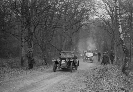 Frazer-Nash competing in the Sunbeam Motor Car Club Bognor Trial, 1929. Artist: Bill Brunell.
