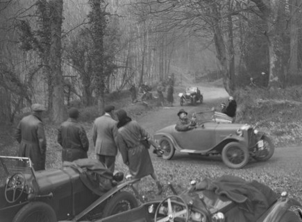 Salmson 2-seater sports competing in the Sunbeam Motor Car Club Bognor Trial, 1929. Artist: Bill Brunell.