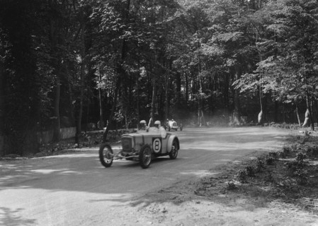 Frazer-Nash racing at Donington Park, Leicestershire, c1930s. Artist: Bill Brunell.