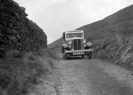 Kitty Brunell road testing a Standard Little Twelve saloon, c1932. Artist: Bill Brunell.