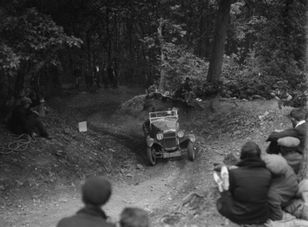 D Aldington's Frazer-Nash taking part in a motoring trial, c1930s. Artist: Bill Brunell.