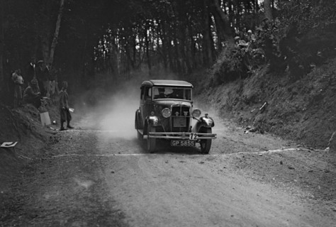 Standard taking part in a motoring trial, c1930s. Artist: Bill Brunell.