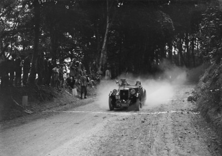 MG M type taking part in the Gloucester Trial, c1930s. Artist: Bill Brunell.