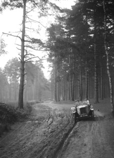 BSA taking part in the JCC General Efficiency Trial, Oxshott Woods, Surrey, 1923. Artist: Bill Brunell.
