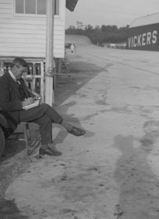 L Martin at the JCC 200 Mile Race, Brooklands, Surrey, 1921. Artist: Bill Brunell.