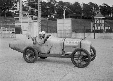 Talbot-Darracq of Jean Chassagne, JCC 200 Mile Race, Brooklands, 1922. Artist: Bill Brunell.