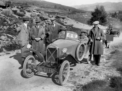 Salmson open sports 2-seater of Armand Bovier at the Scottish Light Car Trial, 1922. Artist: Bill Brunell.
