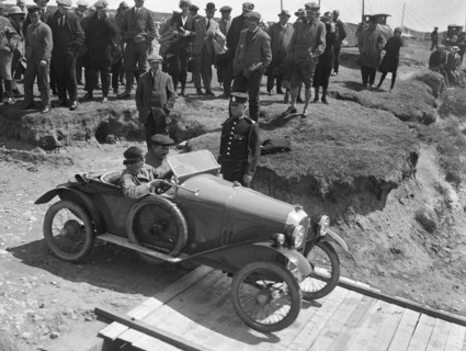 Amilcar Type CC Petit Sport at the Porthcawl Speed Trials, Wales, 1922. Artist: Bill Brunell.
