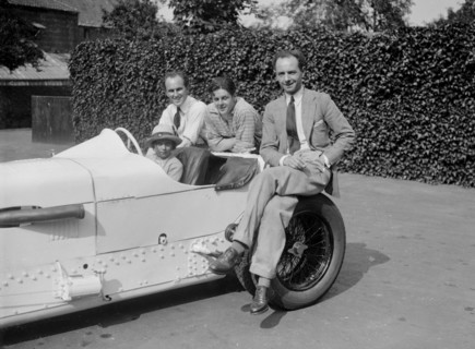 Raymond Mays with his Vauxhall-Villiers, c1930s. Artist: Bill Brunell.