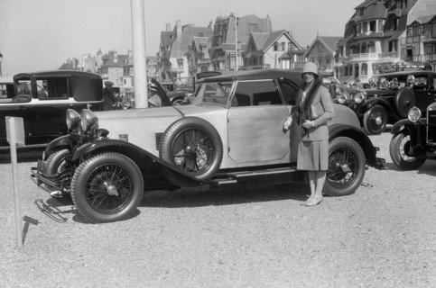 Delage at Boulogne Motor Week, France, 1928. Artist: Bill Brunell.