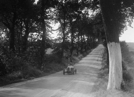 Salmson competing at the Boulogne Motor Week, France, 1928. Artist: Bill Brunell.