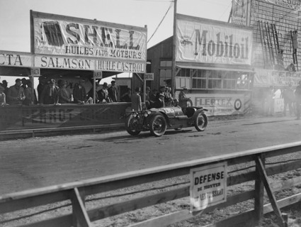 Amilcar C6 of Miss Maconochie competing at the Boulogne Motor Week, France, 1928. Artist: Bill Brunell.
