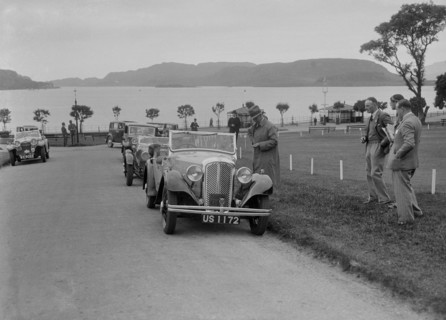 Morris 10 of Captain Oliver Hughes-Onslow at the RSAC Scottish Rally, 1933. Artist: Bill Brunell.