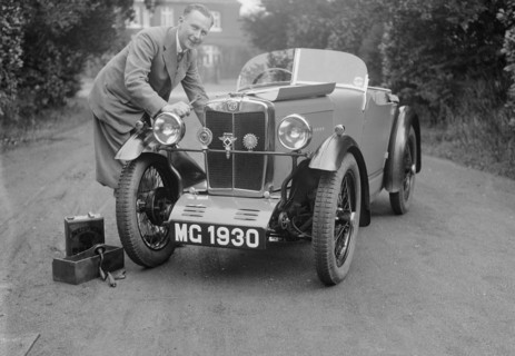 MG M type of C Robinson, c1929. Artist: Bill Brunell.