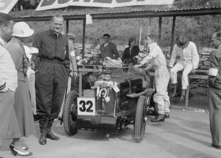 MG C type Midget of Goldie Gardner at the RAC TT Race, Ards Circuit, Belfast, 1932. Artist: Bill Brunell.