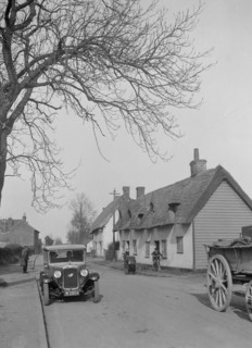 Austin 16/6 Burnham, High Roding, South of Great Dunmow, Essex, 1930s. Artist: Bill Brunell.