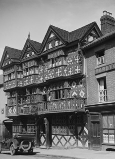 Buick outside the Feathers Hotel, Ludlow, Shropshire, c1930. Artist: Bill Brunell.