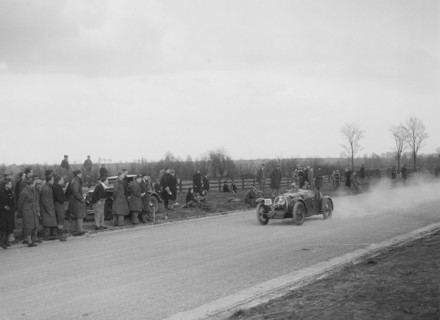 BNC of RO Mitchell competing in the Inter-Varsity Speed Trial, Eynsham, Oxfordshire, 1932. Artist: Bill Brunell.
