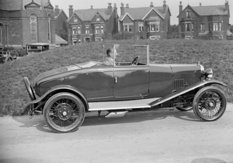 Alvis 10/40 at the Southport Rally, 1928. Artist: Bill Brunell.