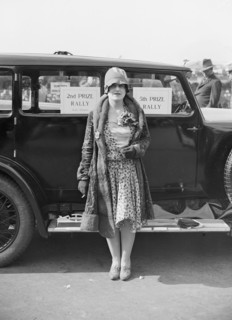 Miss RH Boyle with her Arrol-Aster 17-50 at the Southport Rally, 1928. Artist: Bill Brunell.