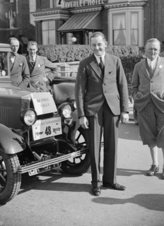 FF Austin with his winning Morris Cowley at the Southport Rally, 1928. Artist: Bill Brunell.