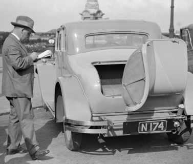 Arrol-Aster at the Southport Rally, 1928. Artist: Bill Brunell.