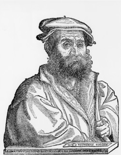 Niccolo Tartaglia, Italian mathematician and mechanician, 1550s. Artist: Unknown