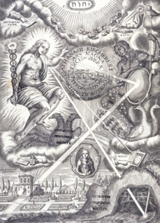Frontispiece from Athanasius Kircher's Ars Magna Lucis Et Umbrae. Artist: Unknown