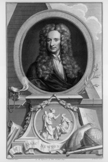 Sir Isaac Newton, English scientist and mathematician, c1700. Artist: Jacobus Houbraken