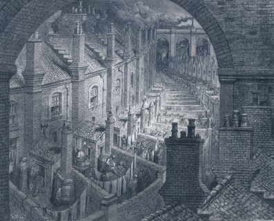 'Over London - By Rail', 1872. Artist: Adolphe François Pannemaker