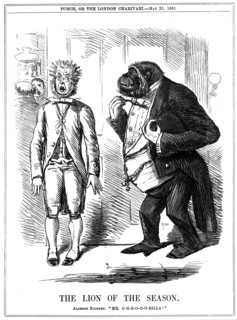'The Lion of the Season', 1861. Artist: John Leech