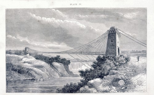 Falls View Suspension Bridge, Niagara, North America, c1869-c1889. Artist: Unknown
