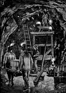 Blowing up Flood Rock, 1885. Artist: Anon
