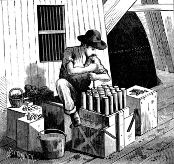 Blowing up Flood Rock, 1885. Artist: Anon