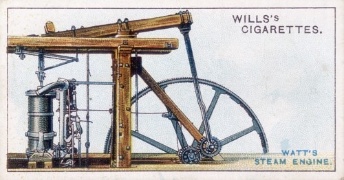 Steam engine by James Watt, 1915. Artist: Anon