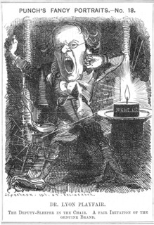 Lyon Playfair, Scottish chemist and politician, 1881. Artist: Edward Linley Sambourne