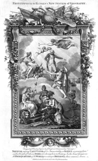 Neptune raising James Cook to immortality and fame, late 18th century. Artist: Unknown