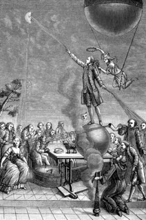Print satirising Franz Anton Mesmer, 1784. Artist: Unknown