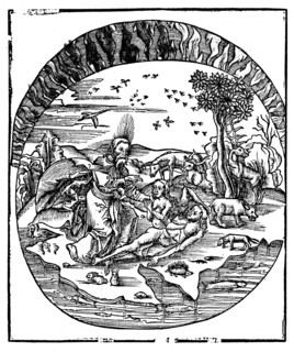 God creating Eve from Adam's rib, 1508. Artist: Unknown