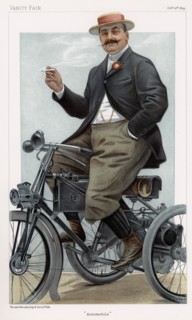 Albert, Comte de Dion, French engineer, 1899. Artist: Unknown