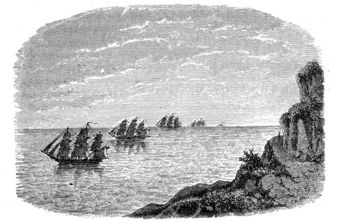Curvature of the Earth, c1880. Artist: Unknown