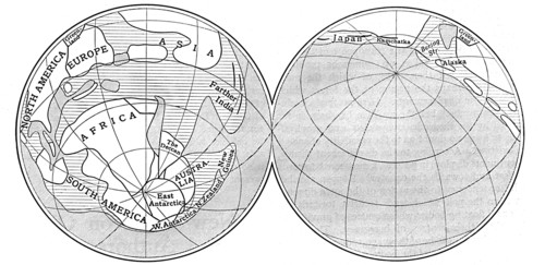 Diagram of the Earth during the Carboniferous period, 1922. Artist: Unknown