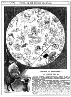 'Essence of Parliament', 1883. Artist: Harry Furniss